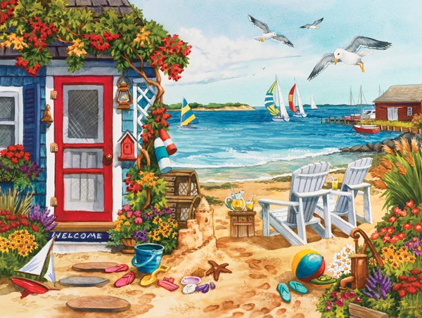 SunsOut (62924) - Nancy Wernersbach: "Beach Summer Cottage" - 1000 pièces