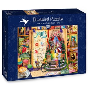 Bluebird Puzzle (70239) - Aimee Stewart: "Life is an Open Book Paris" - 1000 pièces