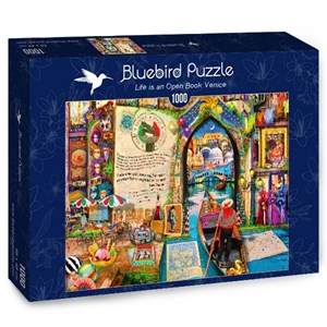 Bluebird Puzzle (70242) - Aimee Stewart: "Life is an Open Book Venice" - 1000 pièces