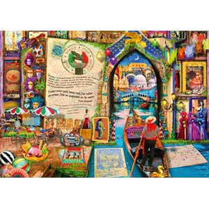 Bluebird Puzzle (70242) - Aimee Stewart: "Life is an Open Book Venice" - 1000 pièces
