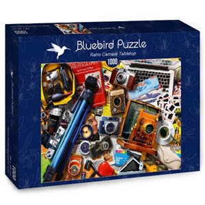 Bluebird Puzzle (70240) - "Retro Camera Tabletop" - 1000 pièces