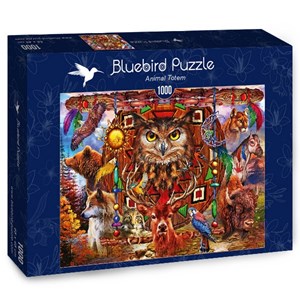 Bluebird Puzzle (70247) - Ciro Marchetti: "Animal Totem" - 1000 pièces