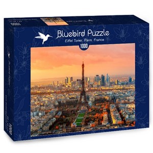 Bluebird Puzzle (70047) - "Eiffel Tower, Paris, France" - 1000 pièces