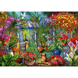 Bluebird Puzzle (70248) - Ciro Marchetti: "Tropical Green House" - 1000 pièces
