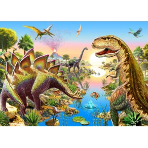 Bluebird Puzzle (70157) - Adrian Chesterman: "Jurassic River" - 500 pièces