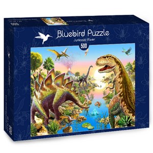 Bluebird Puzzle (70157) - Adrian Chesterman: "Jurassic River" - 500 pièces