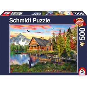 Schmidt Spiele (58371) - "Fishing at the Lake" - 500 pièces