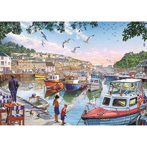 Art Puzzle (4231) - "The Little Fishermen at the Harbour" - 1000 pièces