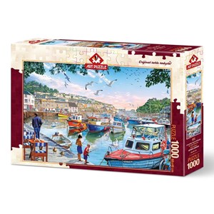 Art Puzzle (4231) - "The Little Fishermen at the Harbour" - 1000 pièces