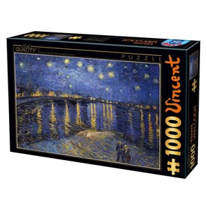 D-Toys (66916) - Vincent van Gogh: "Nuit Etoilée sur le Rhône" - 1000 pièces
