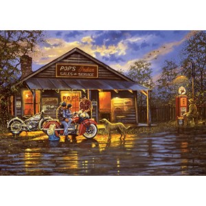 Art Puzzle (5190) - "Motorcyclist" - 1000 pièces