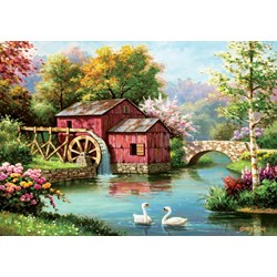 Art Puzzle (5188) - "The Old Red Mill" - 1000 pièces