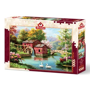 Art Puzzle (5188) - "The Old Red Mill" - 1000 pièces