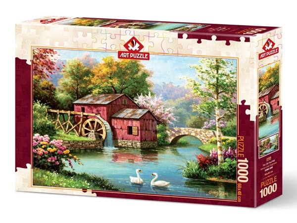 Art Puzzle (5188) - "The Old Red Mill" - 1000 pièces