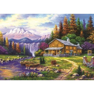 Art Puzzle (4230) - "Sunset on the Mountains" - 1000 pièces