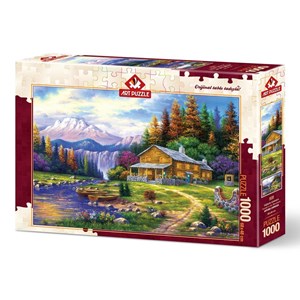 Art Puzzle (4230) - "Sunset on the Mountains" - 1000 pièces
