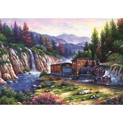 Art Puzzle (4233) - "Travelling by Train" - 1000 pièces