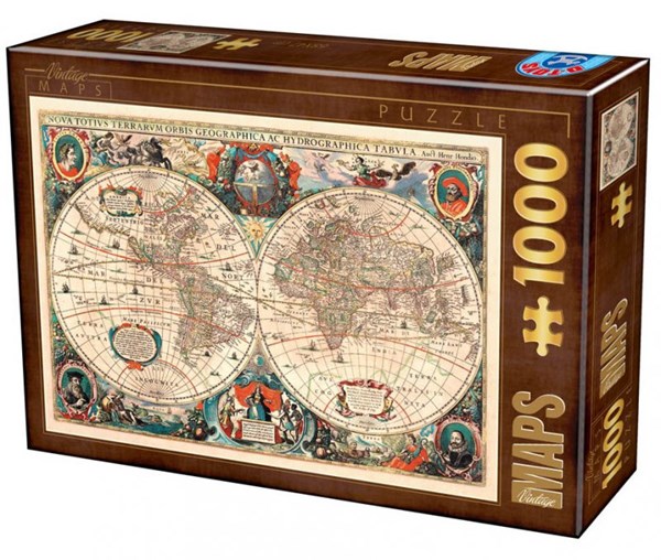 D-Toys (75710) - "Carte du Monde Antique" - 1000 pièces
