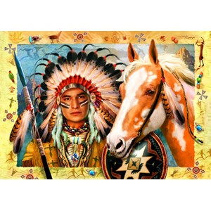 Bluebird Puzzle (70284) - "Indian Chief" - 1500 pièces