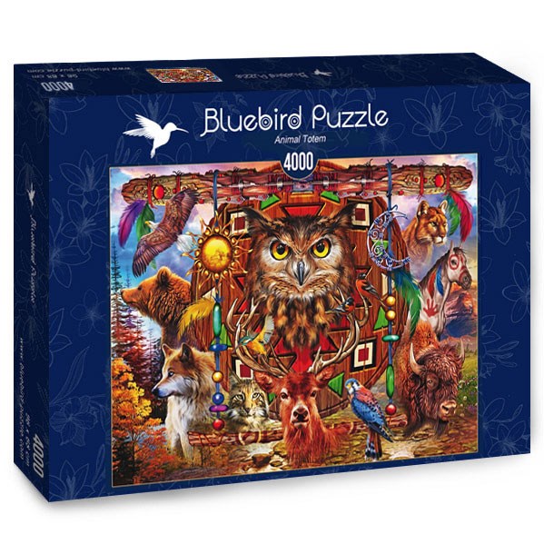Bluebird Puzzle (70257) - Ciro Marchetti: "Animal Totem" - 4000 pièces