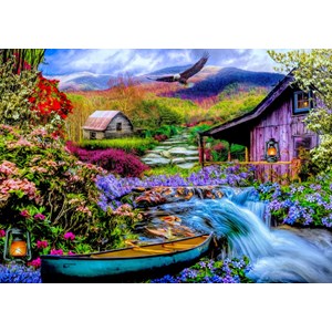 Bluebird Puzzle (70210) - "Heaven on Earth in the Mountains" - 1500 pièces