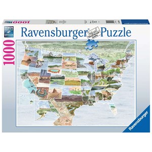 Ravensburger (16453) - "D'un Océan à l'Autre" - 1000 pièces