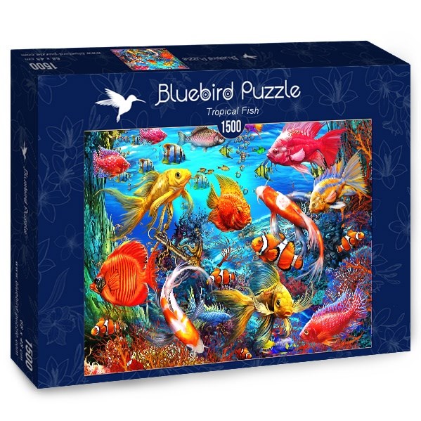 Bluebird Puzzle (70192) - Ciro Marchetti: "Tropical Fish" - 1500 pièces