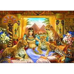 Bluebird Puzzle (70198) - "Egyptian Queen of the Leopards" - 2000 pièces