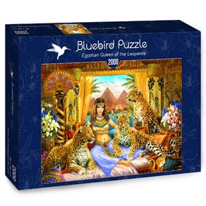 Bluebird Puzzle (70198) - "Egyptian Queen of the Leopards" - 2000 pièces