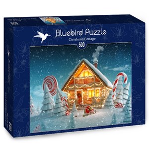 Bluebird Puzzle (70365) - "Christmas Cottage" - 500 pièces