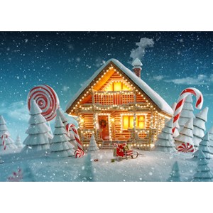 Bluebird Puzzle (70365) - "Christmas Cottage" - 500 pièces