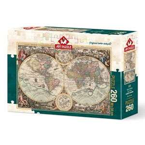 Art Puzzle (4276) - "Carte du Monde Antique" - 260 pièces