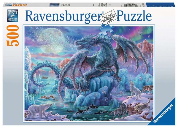 Ravensburger (14839) - "Dragon de Glace" - 500 pièces