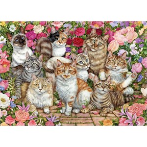 Falcon (11246) - "Floral Cats" - 1000 pièces