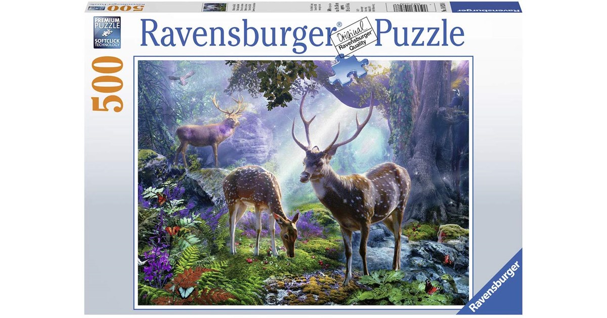 Ravensburger - Puzzle Adulte - Puzzle 500 p - Cerf mystère - Adulte