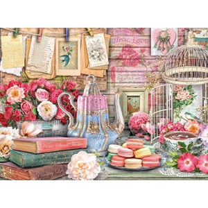 Ravensburger (14838) - "Vintage Tea Party" - 500 pièces