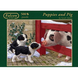 Jumbo (11080) - "Puppies and Pig" - 500 pièces
