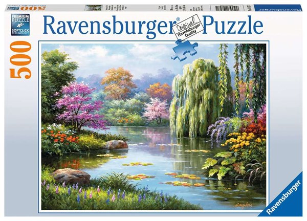 Ravensburger (14827) - "Romance à l'étang" - 500 pièces