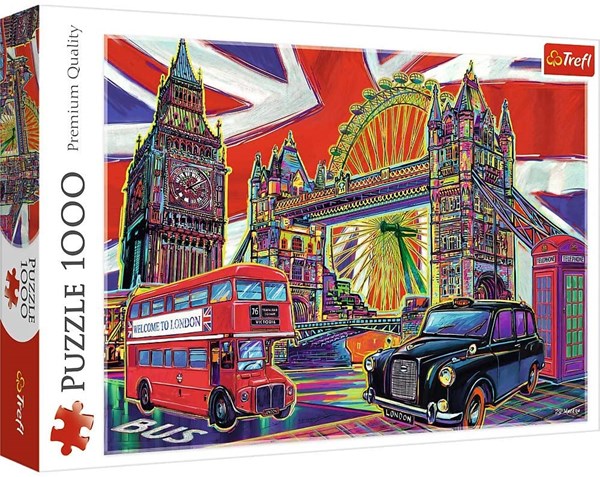 Trefl (10525) - "Colours of London" - 1000 pièces