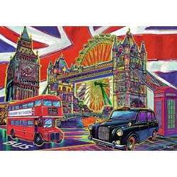 Trefl (10525) - "Colours of London" - 1000 pièces