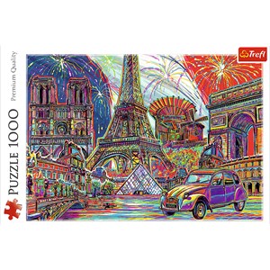 Trefl (10524) - "Colours of Paris" - 1000 pièces