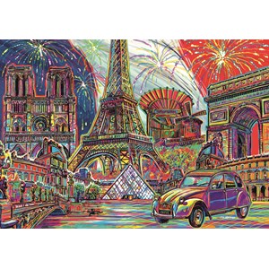 Trefl (10524) - "Colours of Paris" - 1000 pièces