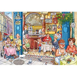 Jumbo (19179) - "Mystery 18, Grabbing a quick bite!" - 1000 pièces