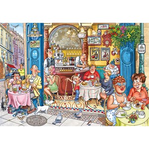 Jumbo (19179) - "Mystery 18, Grabbing a quick bite!" - 1000 pièces