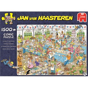 Jumbo (19077) - Jan van Haasteren: "Le Tournoi des Confiseurs" - 1500 pièces