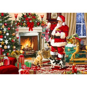 Bluebird Puzzle (70075) - "Santa Interior" - 500 pièces