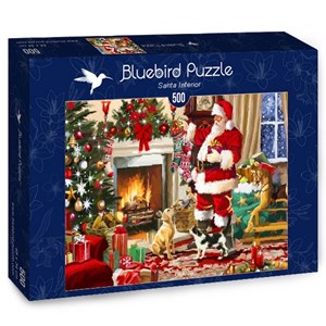 Bluebird Puzzle (70075) - "Santa Interior" - 500 pièces