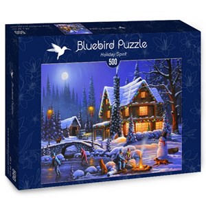 Bluebird Puzzle (70094) - "Holiday Spirit" - 500 pièces