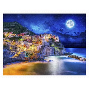Pintoo (H2056) - "Starry Night of Cinque Terre, Italy" - 1000 pièces