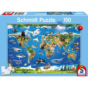 Schmidt Spiele (56355) - "Animal World" - 150 pièces
